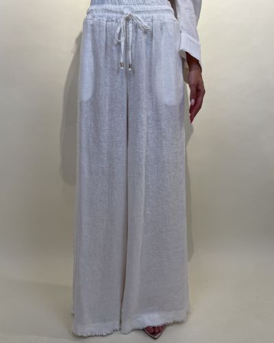 Pantalone palazzo in lino Tensione in