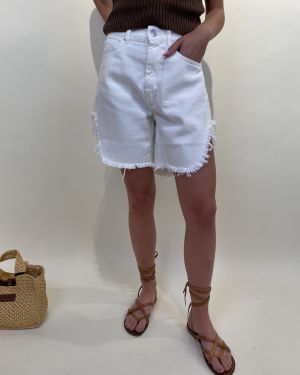 Shorts in denim sfrangiati ViCOLO