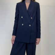Blazer doppiopetto in misto lino ViCOLO
