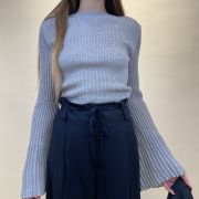 Maglia in lurex con manica a campana Souvenir