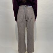 Pantalone in velluto a costina gamba dritta Tensione in