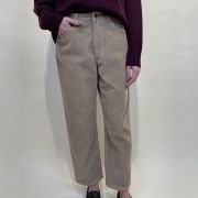 Pantalone in velluto a costina gamba dritta Tensione in