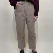 Pantalone in velluto a costina gamba dritta Tensione in