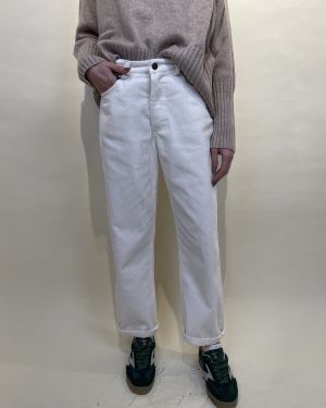 Pantalone in velluto a costina gamba dritta Tensione in