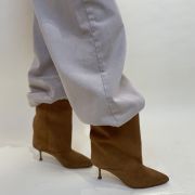 Stivaletto in camoscio cuoio Divine Follie