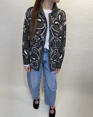 Cardigan bandana con bottoni Tensione in