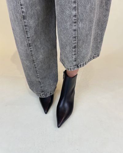 Stivaletto in pelle spazzolata marrone Bibi Lou