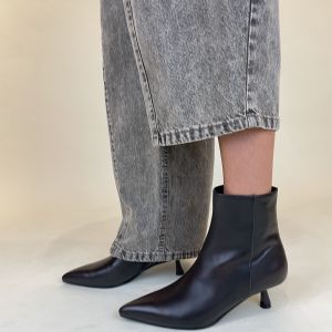 Stivaletto in pelle spazzolata marrone Bibi Lou
