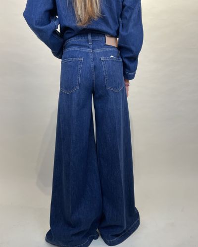 Denim blu Madison wide leg ViCOLO