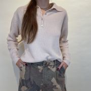Maglia modello polo in lana Kontatto