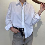 Camicia bianca con strass Dixie