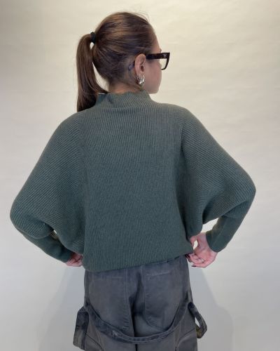 Maglia in viscosa khaki Kontatto