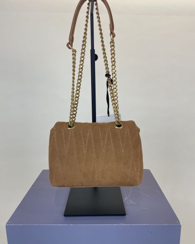 Borsa belleville in camoscio camel ViCOLO
