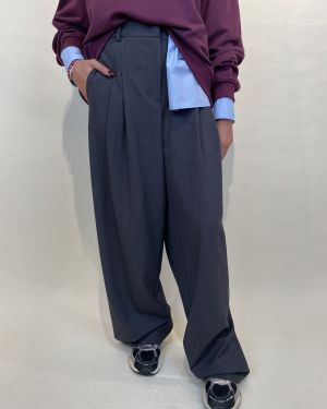 Pantalone con pinces antracite ViCOLO