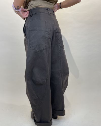 Pantalone barrel verde Souvenir