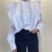 Camicia con pizzo e volant Souvenir