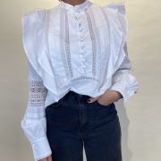 Camicia con pizzo e volant Souvenir
