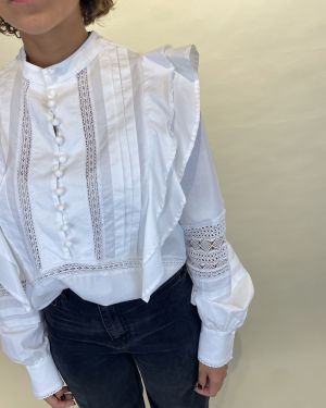 Camicia con pizzo e volant Souvenir