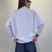 Maglia in viscosa beige mélange Kontatto