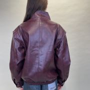 Giacca modello bomber ecopelle bordeaux ViCOLO