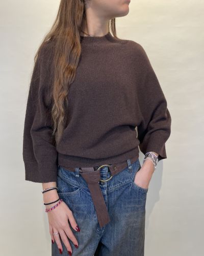 Maglia girocollo ampia maniche tre quarti Kontatto
