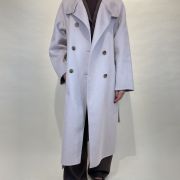 Cappotto doppiopetto collo alto ViCOLO