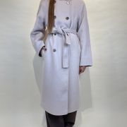 Cappotto doppiopetto collo alto ViCOLO