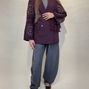 Giacca doppiopetto maniche crochet ViCOLO