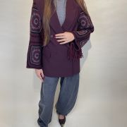 Giacca doppiopetto maniche crochet ViCOLO