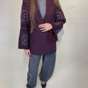 Giacca doppiopetto maniche crochet ViCOLO