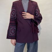 Giacca doppiopetto maniche crochet ViCOLO