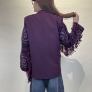 Giacca doppiopetto maniche crochet ViCOLO