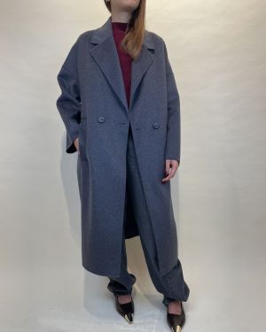 Cappotto ad ovetto antracite melange ViCOLO
