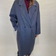 Cappotto ad ovetto antracite melange ViCOLO