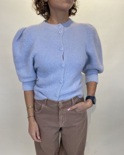 Maglia in alpaca manica a sbuffo Kontatto