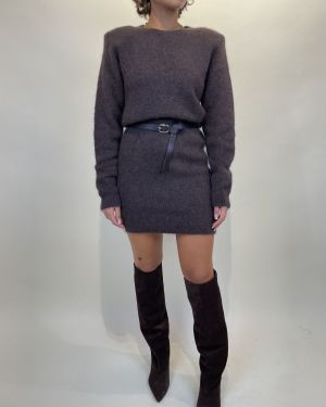 Abito con cintura in alpaca Kontatto