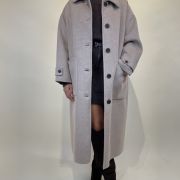 Cappotto oversize colletto tortora VICOLO
