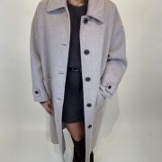 Cappotto oversize colletto tortora VICOLO