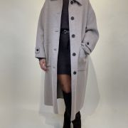 Cappotto oversize colletto tortora VICOLO