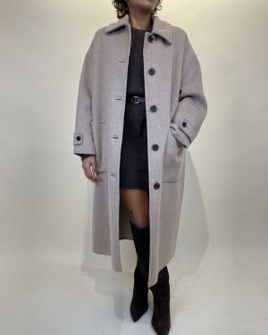 Cappotto oversize colletto tortora VICOLO