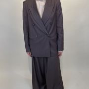 Blazer doppiopetto gessato tortora ViCOLO